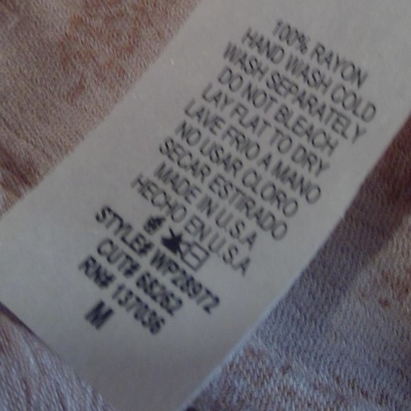 Cang Floral Top With Back Tie M L USA - Picture 11 of 11